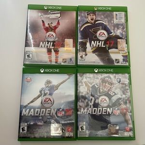 XBox One Madden NFL & NHL (4 Games)